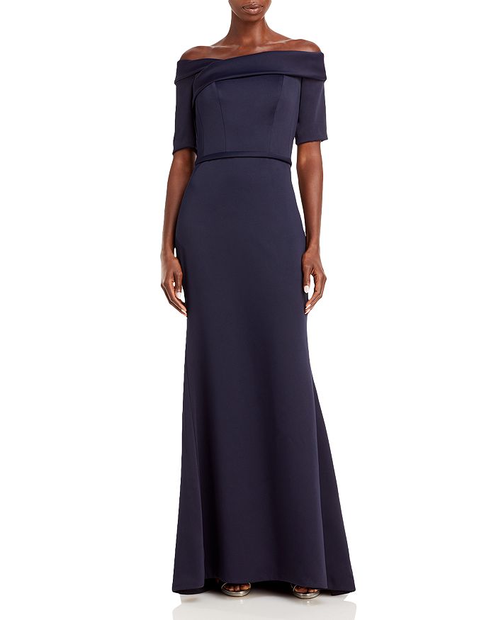 Portrait collar cocktail 2025 dress