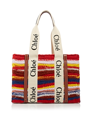 Chloe Woody Medium Knit Tote