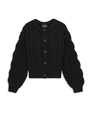 The Kooples Cropped Cable Knit Cardigan