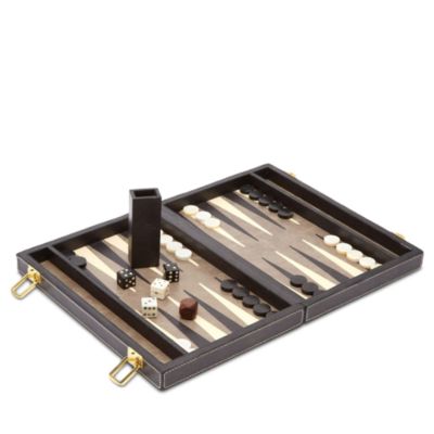 Grantham Leather Backgammon Game Set