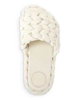 【特価！関送込】Chloe WAVY platform slide sandals サンダル Chloé Women's Wavy Leather Platform Slide Sandals