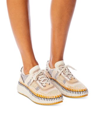 Women&#39;s Nama Woven Platform Low Top Sneakers