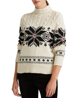 fair isle print sweater