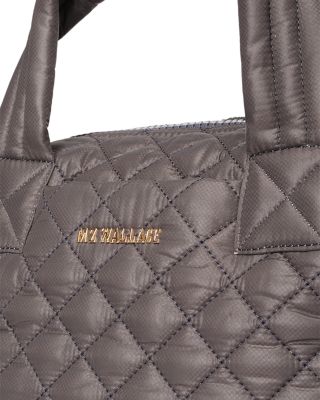 Small Quilted Nylon Sutton Deluxe Top Handle Bag 
