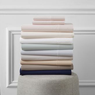 Queen Fitted Sheet - Cloud -Hudson Park Collection 680TC Supima Sateen Sheets