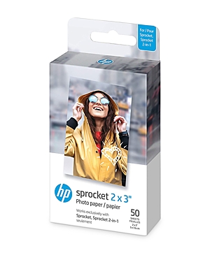 LifePrint Hp Sprocket 2x3 Premium Zink Sticky Back Photo Paper, Set of 50