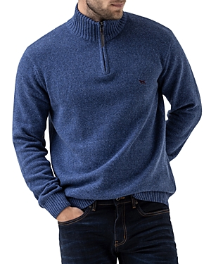 Rodd & Gunn Rodd And Gunn Merrick Bay Quarter-zip Sweater In Denim