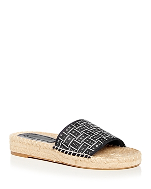 Tory Burch Women's Tory Woven Espadrille Slide Sandals In Perfect Na
