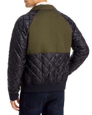 michael kors mixed media quilted jacket