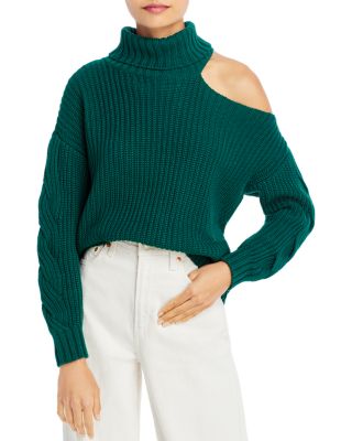 green sweater