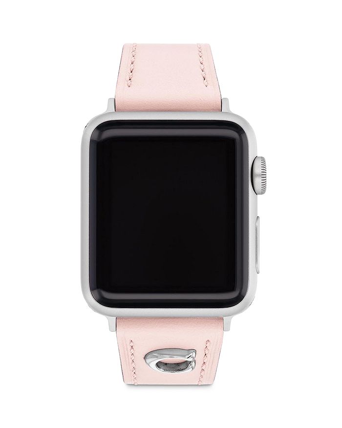 COACH Apple Watch® Leather Strap 38mm/40mm Bloomingdale's