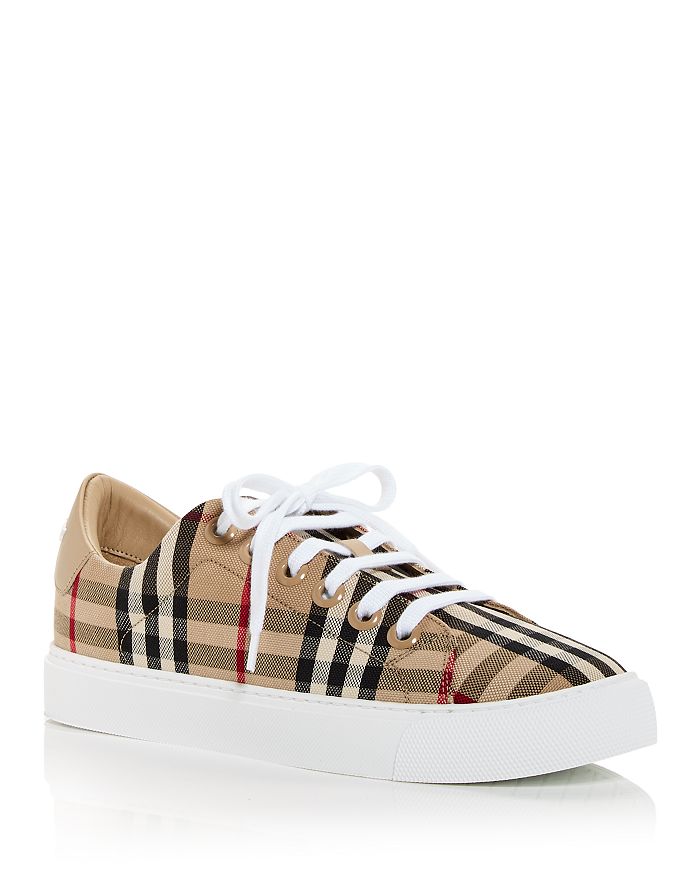 Burberry Lace-Up Knitted Sneakers