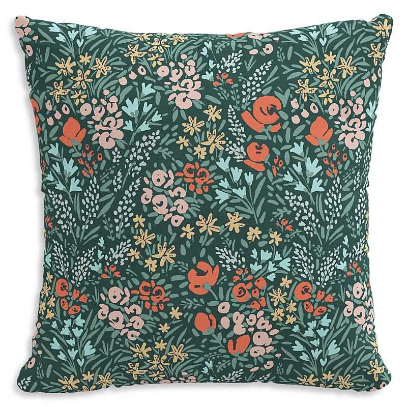Sparrow & Wren Down Pillow in Camelia Green, 20 x 20
