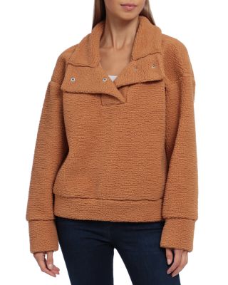 fake sherpa pullover