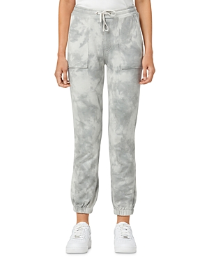 Hudson Tie Dye Cotton French Terry Joggers In Monument Ice Dye