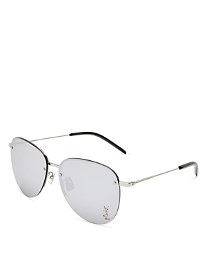 SAINT LAURENT UNISEX AVIATOR SUNGLASSES, 61MM,SL 328K M002