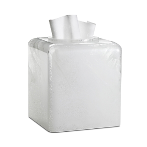 Labrazel Bianca Tissue Box Cover In White Swirl