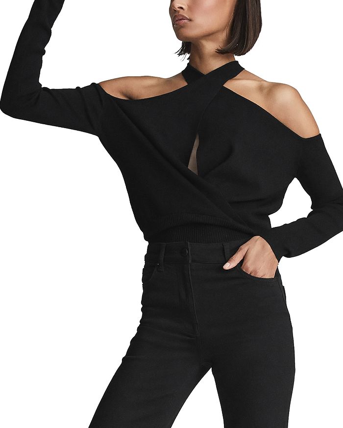 Bloomingdales cold sales shoulder tops