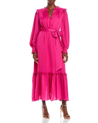 AQUA Belted Maxi Dress - 100% Exclusive | Bloomingdale's