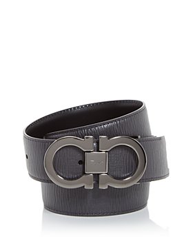 Salvatore Ferragamo - Men's Double Gancini Buckle Reversible Leather Belt