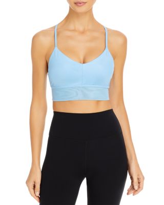 Alo Yoga Lavish Longline Scoop neck Bralette In Blue Skies ModeSens