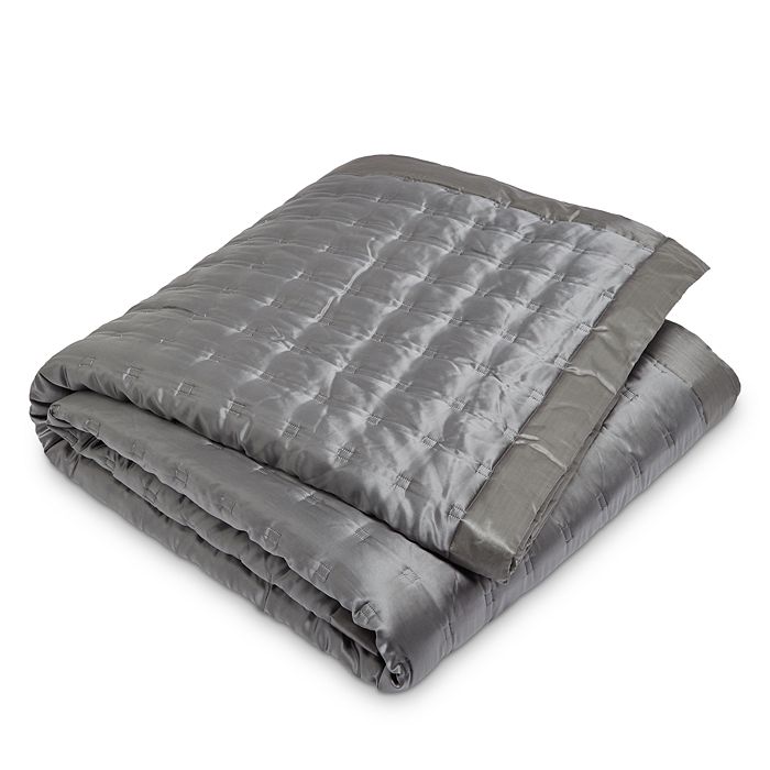Gingerlily Windsor Coverlet, Queen In Charcoal