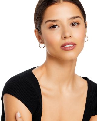 14K Yellow Gold Endless Hoop Earrings 