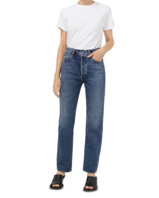 Agolde 90 s Pinch Waist High Rise Straight Jeans In Portrait In