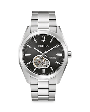Shop Bulova Surveyor Watch, 42mm In Black/silver