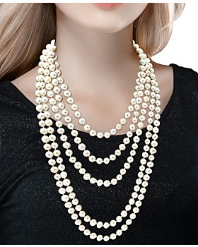 5-6mm Gray Round Natural Freshwater Pearl 17'' Chokers Necklace for Women 6303