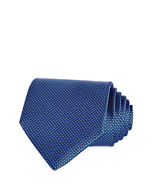 The Men's Store At Bloomingdale's Micro Grid Silk Classic Tie - 100% Exclusive In Blue