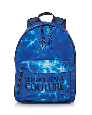 Tie Dye Nylon Backpack In Blue