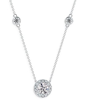 Center of My Universe Floral Halo Diamond Pendant by de Beers Forevermark