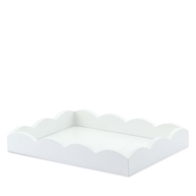 Small Lacquered Scalloped Tray