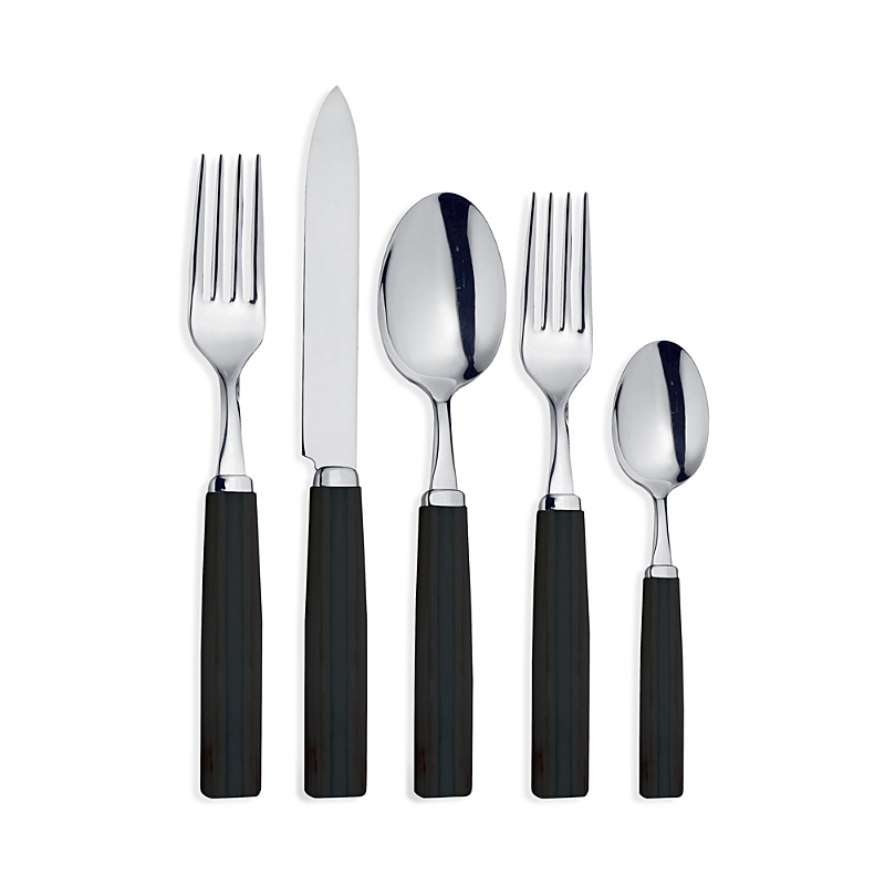 Broggi Dakar Wenge 5 Piece Place Setting In Black