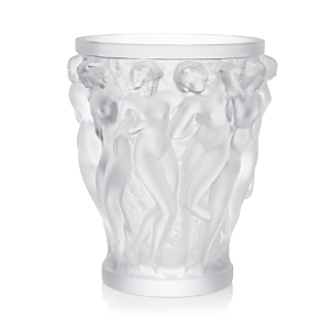 Lalique Large Bacchantes Vase In Clear