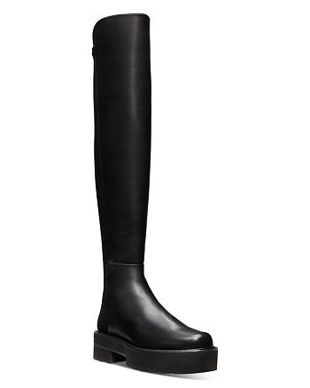 stuart weitzman tyler ultralift leather lug boots