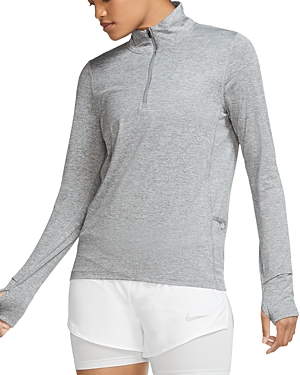 Nike Element Half-zip Running Top In Grey