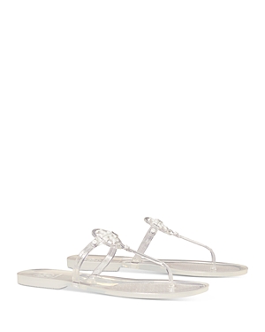 Tory Burch Mini Miller Jelly Flat Thong Sandals In Clear