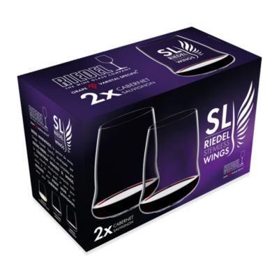 SL Riedel Stemless Wings Cabernet Sauvignon, Set of 2