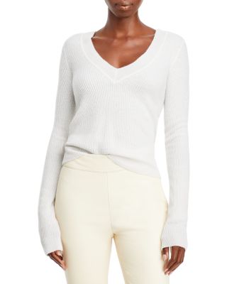 rag & bone Pierce Ribbed Cashmere V-Neck Sweater | Bloomingdale's