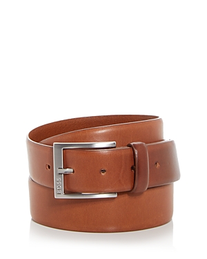 Hugo Boss Men's Erron Leather Belt In Medium Brown