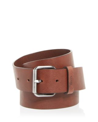 boss serge leather belt