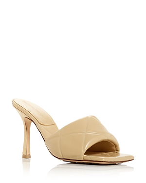 Bottega Veneta The Rubber Lido High-heel Sandals In Cane Sugar