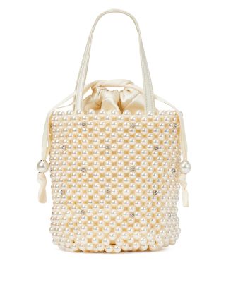 kate spade new york - Purl Small Faux Pearl & Patent Leather Bucket Bag