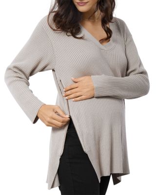 Side Zip Nursing Sweater