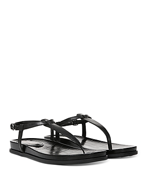 Sam Edelman Naomi Leather Thong Sandals In Black