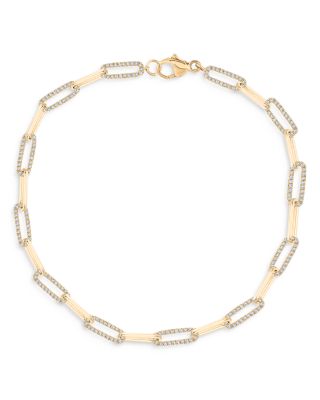 Bloomingdale's Fine Collection - Diamond Link Bracelet in 14K Yellow Gold, 0.50 tcw