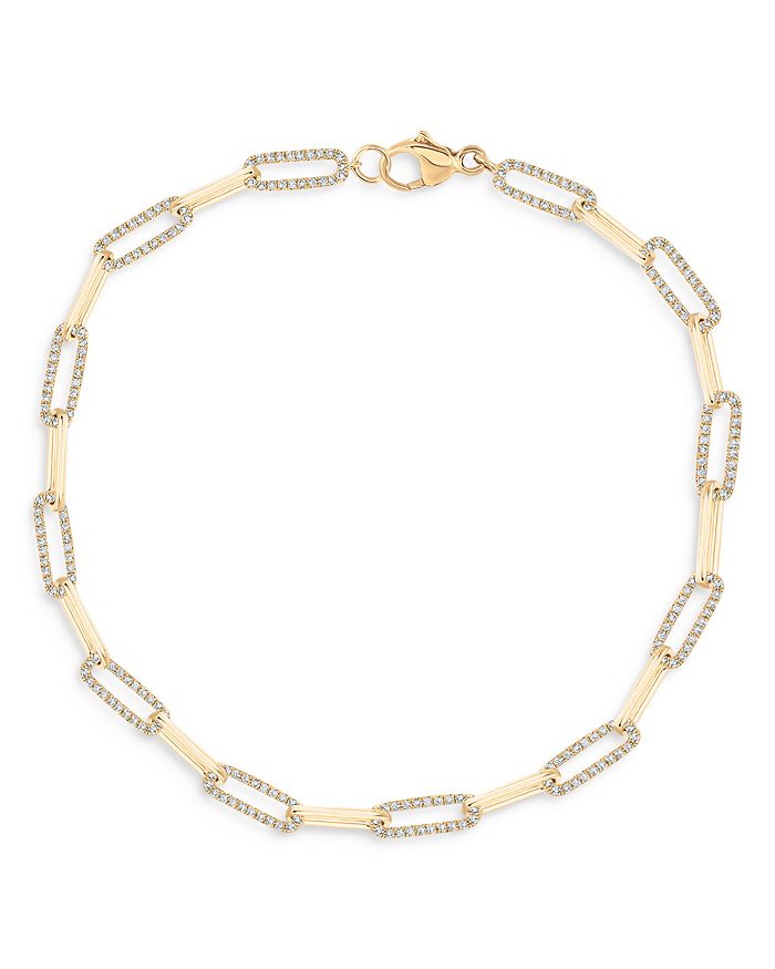 Bloomingdale's - Diamond Link Bracelet in 14K Yellow Gold, 0.50 ct. t.w. - 100% Exclusive