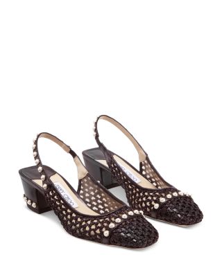 靴 Backle-Belted Slingback Pumps Alex Marie Aaileen Bow Leather Slingback Pumps | Dillard's